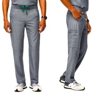 FIGS Axim Cargo Scrub Pants in Graphite Gray